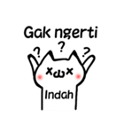 **Indah** only stickers（個別スタンプ：25）