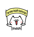 **Indah** only stickers（個別スタンプ：34）