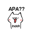 **Indah** only stickers（個別スタンプ：38）