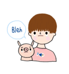 Piggy ＆ J ( ENG )（個別スタンプ：4）