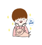 Piggy ＆ J ( ENG )（個別スタンプ：6）