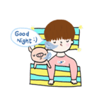 Piggy ＆ J ( ENG )（個別スタンプ：8）
