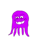 purple octopus（個別スタンプ：3）