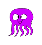 purple octopus（個別スタンプ：6）