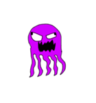 purple octopus（個別スタンプ：7）