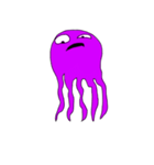 purple octopus（個別スタンプ：8）