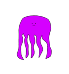 purple octopus（個別スタンプ：9）