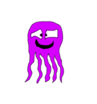 purple octopus（個別スタンプ：10）