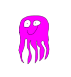 purple octopus（個別スタンプ：12）