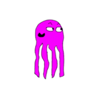 purple octopus（個別スタンプ：14）