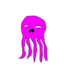 purple octopus（個別スタンプ：15）