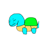 blue turtle（個別スタンプ：8）