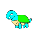 blue turtle（個別スタンプ：9）