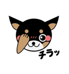 ブラックタンのチワワのひとりごと（個別スタンプ：2）