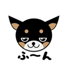 ブラックタンのチワワのひとりごと（個別スタンプ：4）