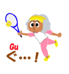 テニス大好きおばあちゃん（個別スタンプ：11）