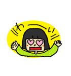 おかっぱ頭の「きょうかちゃん」スタンプ（個別スタンプ：28）
