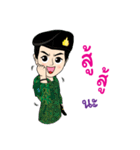 Cute Thai Army Girl（個別スタンプ：8）