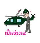 Cute Thai Army Girl（個別スタンプ：10）