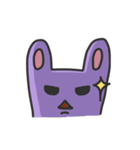 A Lazy Rabbit - Little Purple（個別スタンプ：11）