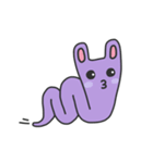 A Lazy Rabbit - Little Purple（個別スタンプ：13）