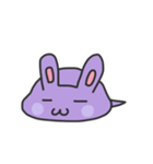 A Lazy Rabbit - Little Purple（個別スタンプ：22）