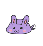 A Lazy Rabbit - Little Purple（個別スタンプ：23）