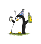 Crazy Lazy Penguin（個別スタンプ：14）