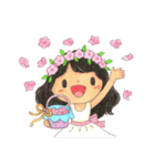 Sweet flower girl（個別スタンプ：7）