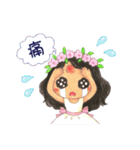 Sweet flower girl（個別スタンプ：10）