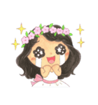 Sweet flower girl（個別スタンプ：15）