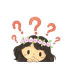 Sweet flower girl（個別スタンプ：36）