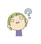 白目。（個別スタンプ：4）