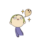 白目。（個別スタンプ：16）