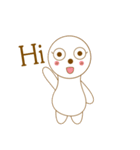 white cute（個別スタンプ：3）