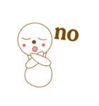 white cute（個別スタンプ：14）