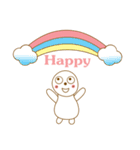 white cute（個別スタンプ：39）