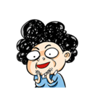 Curly Mom（個別スタンプ：3）