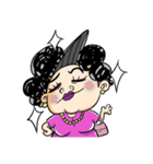 Curly Mom（個別スタンプ：4）