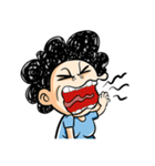 Curly Mom（個別スタンプ：8）