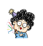 Curly Mom（個別スタンプ：22）
