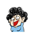 Curly Mom（個別スタンプ：35）