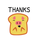 Bread Pig Face（個別スタンプ：19）