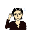センターパーツは好きですか（個別スタンプ：8）