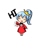 P Blue Hair（個別スタンプ：1）