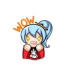 P Blue Hair（個別スタンプ：6）