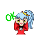 P Blue Hair（個別スタンプ：7）