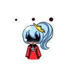 P Blue Hair（個別スタンプ：19）