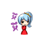 P Blue Hair（個別スタンプ：22）