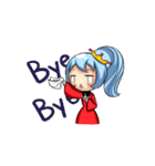 P Blue Hair（個別スタンプ：24）